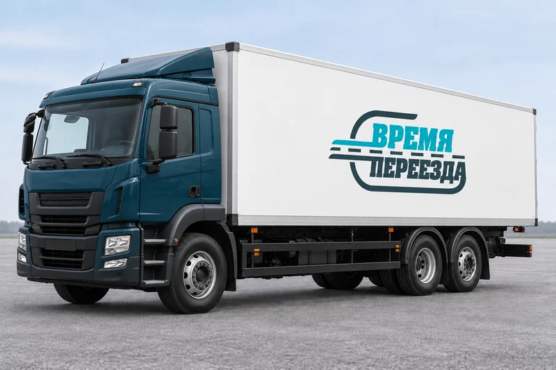 Иллюстрация трёхосного грузовика с длинным кузовом, класс до 10 тонн